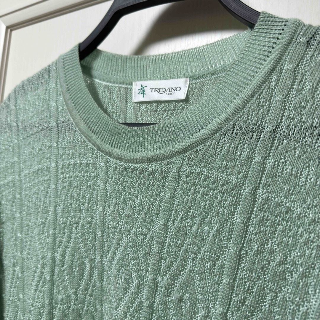 ティファニーブルー 7分袖 ニット セーター  レディースのトップス(ニット/セーター)の商品写真