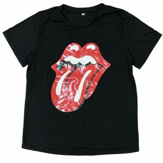 ミュージックティー(MUSIC TEE)のTHE ROLLING STONES 半袖Tシャツ バンドTシャツ a93(Tシャツ/カットソー(半袖/袖なし))