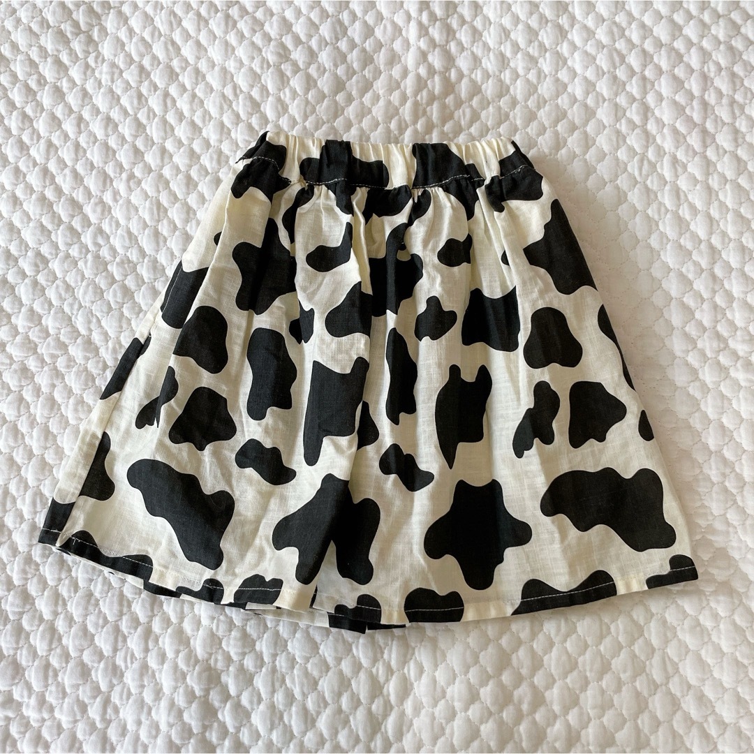 BREEZE(ブリーズ)のBREEZE ギャザースカート 牛柄 キッズ/ベビー/マタニティのキッズ服女の子用(90cm~)(スカート)の商品写真
