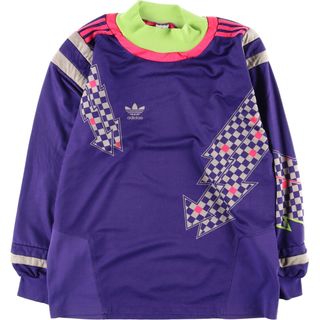 アディダス(adidas)の古着 90年代 アディダス adidas フットボール ハイネック ロングTシャツ ロンT メンズXL ヴィンテージ /eaa440520(Tシャツ/カットソー(半袖/袖なし))