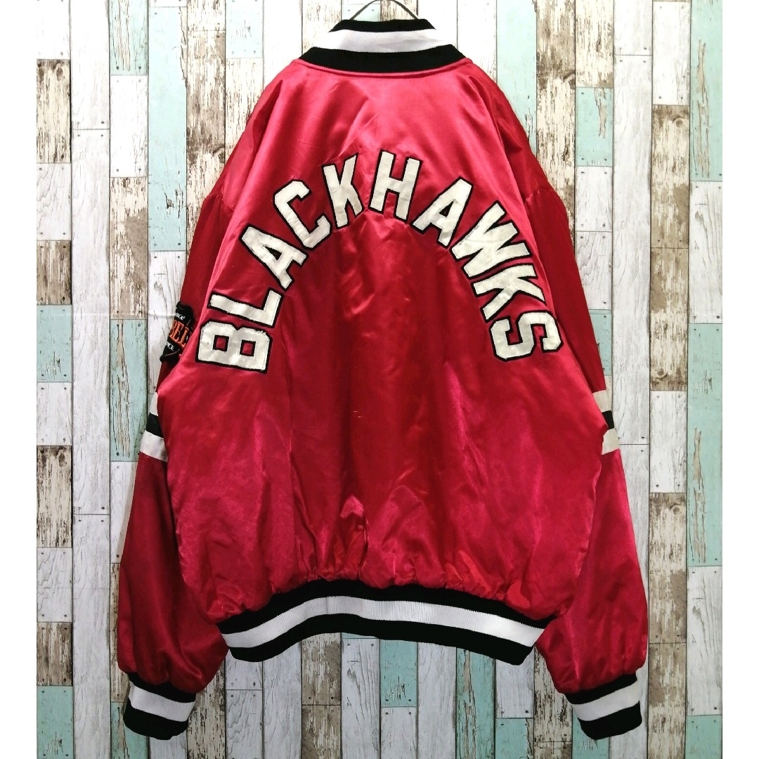 NHL　シカゴブラックホークス　スタジャン メンズのジャケット/アウター(スタジャン)の商品写真
