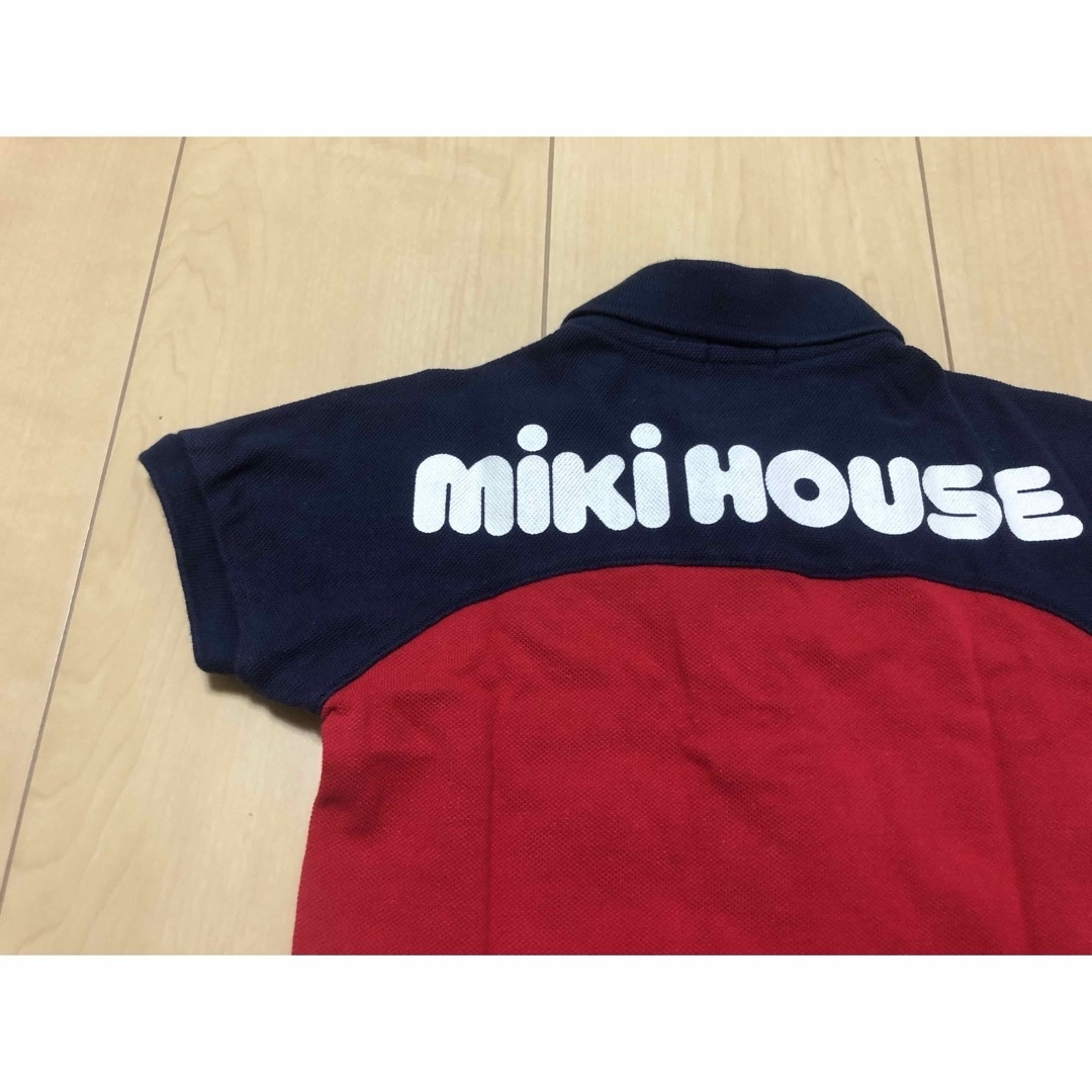 mikihouse(ミキハウス)のミキハウス　バッグロゴ　ポロシャツ　90 キッズ/ベビー/マタニティのキッズ服男の子用(90cm~)(Tシャツ/カットソー)の商品写真