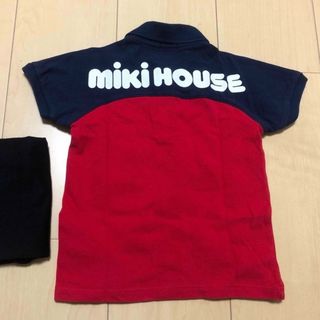 ミキハウス(mikihouse)のミキハウス　バッグロゴ　ポロシャツ　90(Tシャツ/カットソー)