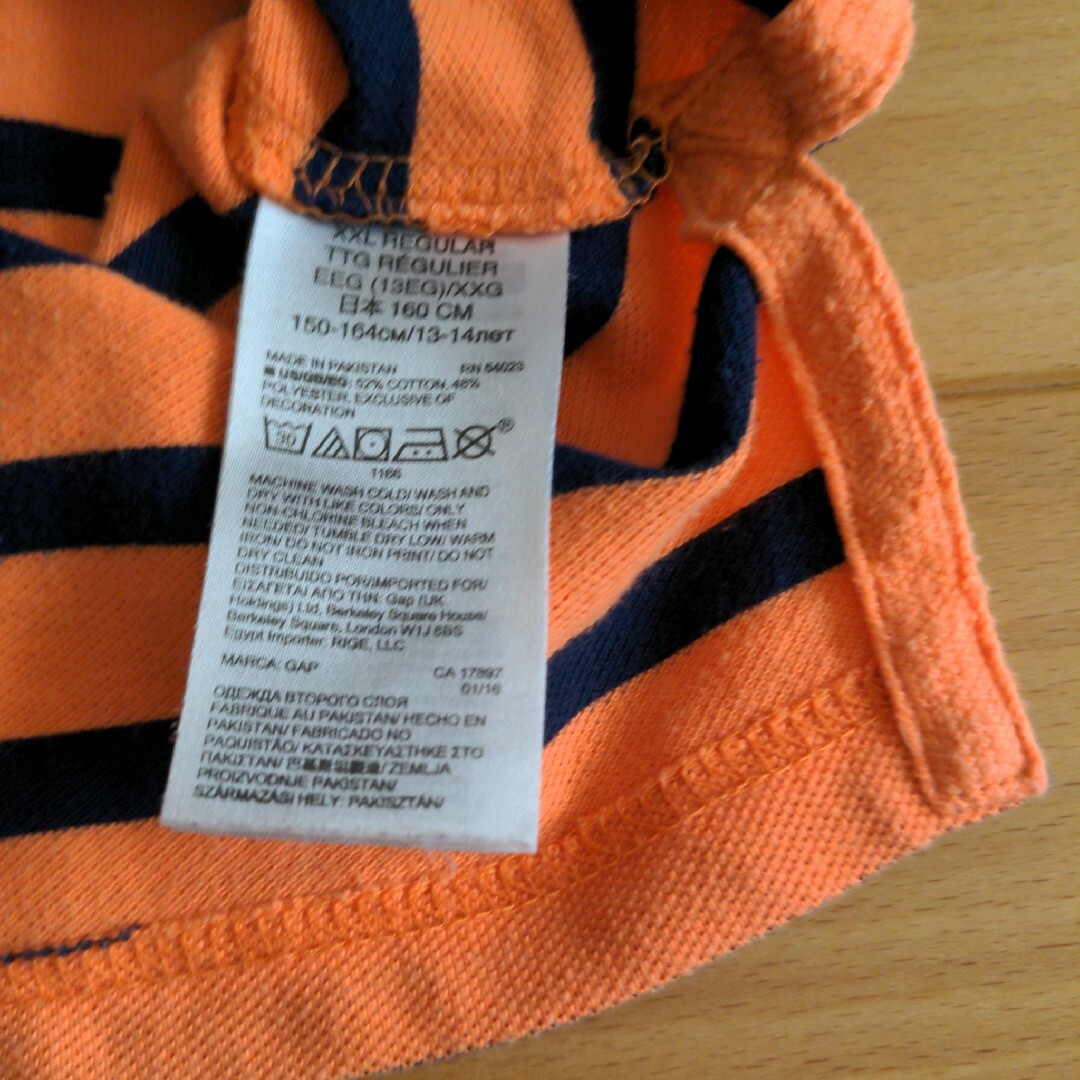 半袖 ポロシャツGAP  160cm キッズ/ベビー/マタニティのキッズ服男の子用(90cm~)(Tシャツ/カットソー)の商品写真