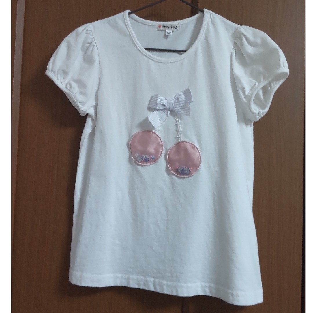 anyFAM(エニィファム)のany FAM KIDS 130 チェリーモチーフＴシャツ キッズ/ベビー/マタニティのキッズ服女の子用(90cm~)(Tシャツ/カットソー)の商品写真