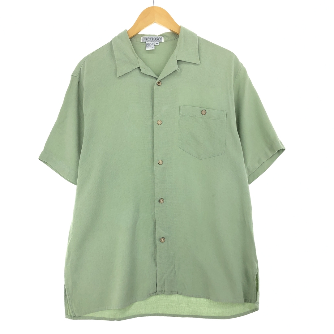 古着 TULIO 半袖 オープンカラー シルクシャツ メンズM /eaa441570 メンズのトップス(シャツ)の商品写真