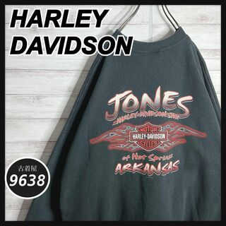 ハーレーダビッドソン(Harley Davidson)の【入手困難!!】ハーレーダビッドソン ✈︎バックプリント ゆるだぼ トレーナー(スウェット)