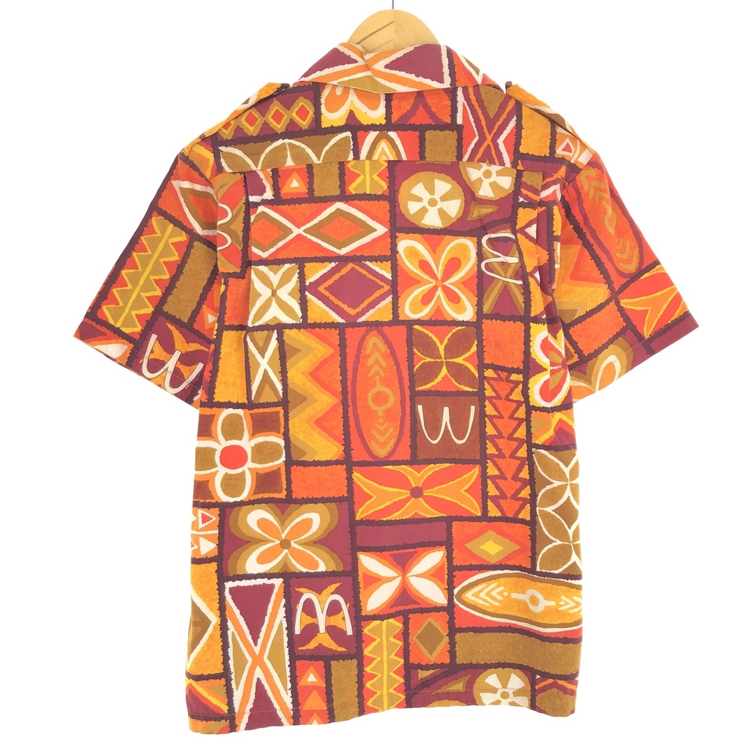 古着 70年代 Hanakahi 総柄 オープンカラー ハワイアンアロハシャツ メンズS ヴィンテージ /eaa441637 メンズのトップス(シャツ)の商品写真
