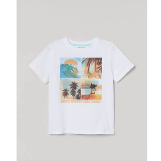 エイチアンドエム(H&M)のH&M Tシャツ キッズ 白 ホワイト 100/105(Tシャツ/カットソー)