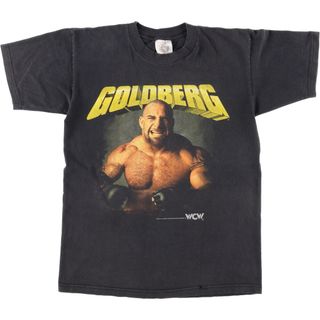 古着 90年代 THE PLANET INC BILL GOLDBERG ビルゴールドバーグ スポーツプリントTシャツ USA製 メンズM ヴィンテージ /eaa431648(Tシャツ/カットソー(半袖/袖なし))
