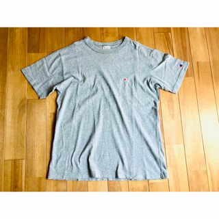 チャンピオン(Champion)の【Men's】 Chumpion Lサイズ グレー Tシャツ used(Tシャツ/カットソー(半袖/袖なし))