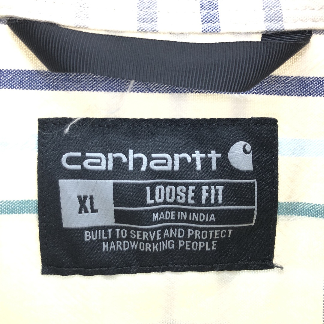 carhartt(カーハート)の古着 カーハート Carhartt Loose Fit 半袖 ボタンダウン チェックシャツ メンズXL /eaa441042 メンズのトップス(シャツ)の商品写真