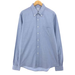 ブルックスブラザース(Brooks Brothers)の古着 ブルックスブラザーズ Brooks Brothers Est.1818 長袖 ボタンダウンシャツ USA製 メンズL /eaa441265(シャツ)