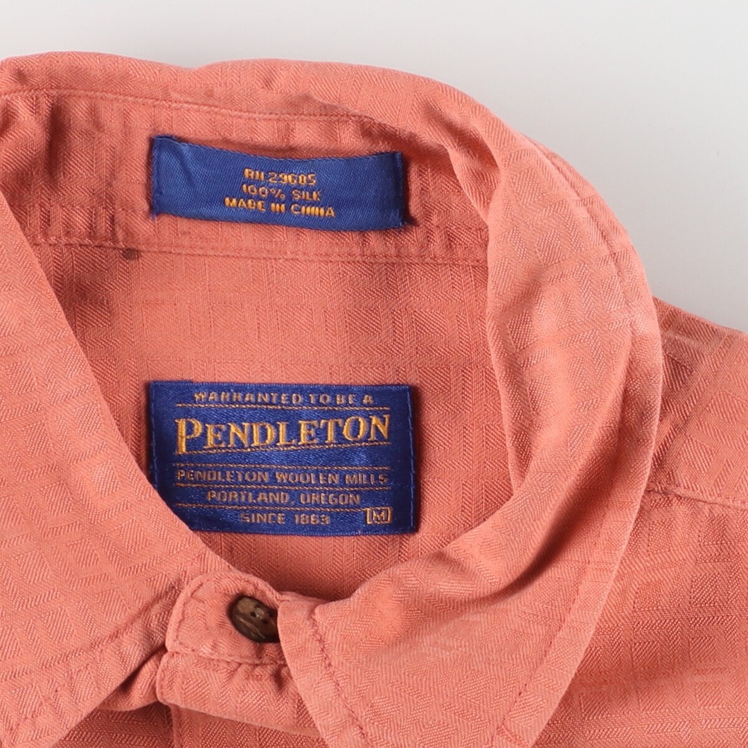 PENDLETON(ペンドルトン)の古着 ペンドルトン PENDLETON 半袖 シルクシャツ メンズM /eaa441646 メンズのトップス(シャツ)の商品写真
