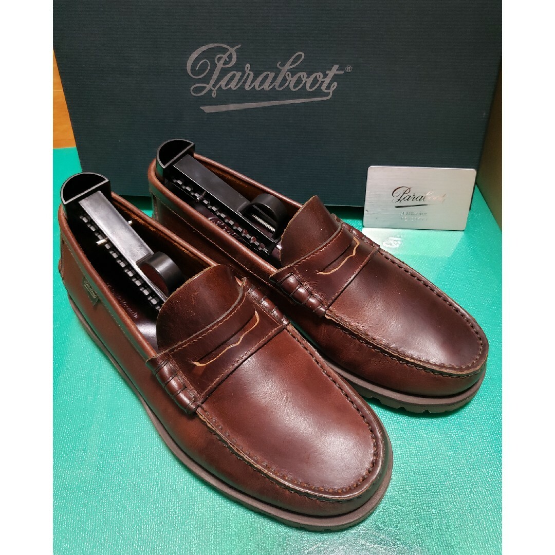 Paraboot(パラブーツ)の【極美品】Paraboot CORAUX RAID アメリカ ローファー 5.5 メンズの靴/シューズ(スリッポン/モカシン)の商品写真