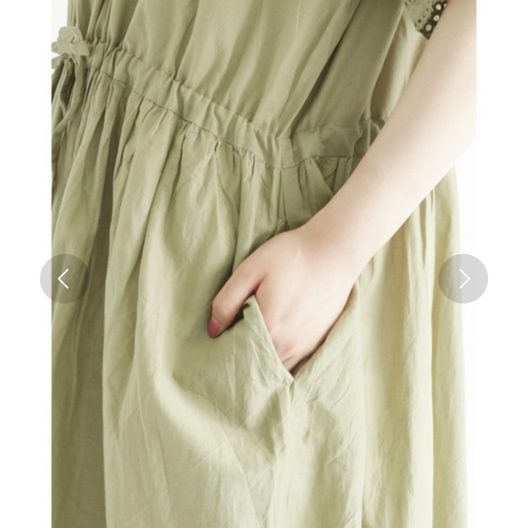 SM2(サマンサモスモス)の袖裾スカラップワンピース レディースのワンピース(ロングワンピース/マキシワンピース)の商品写真