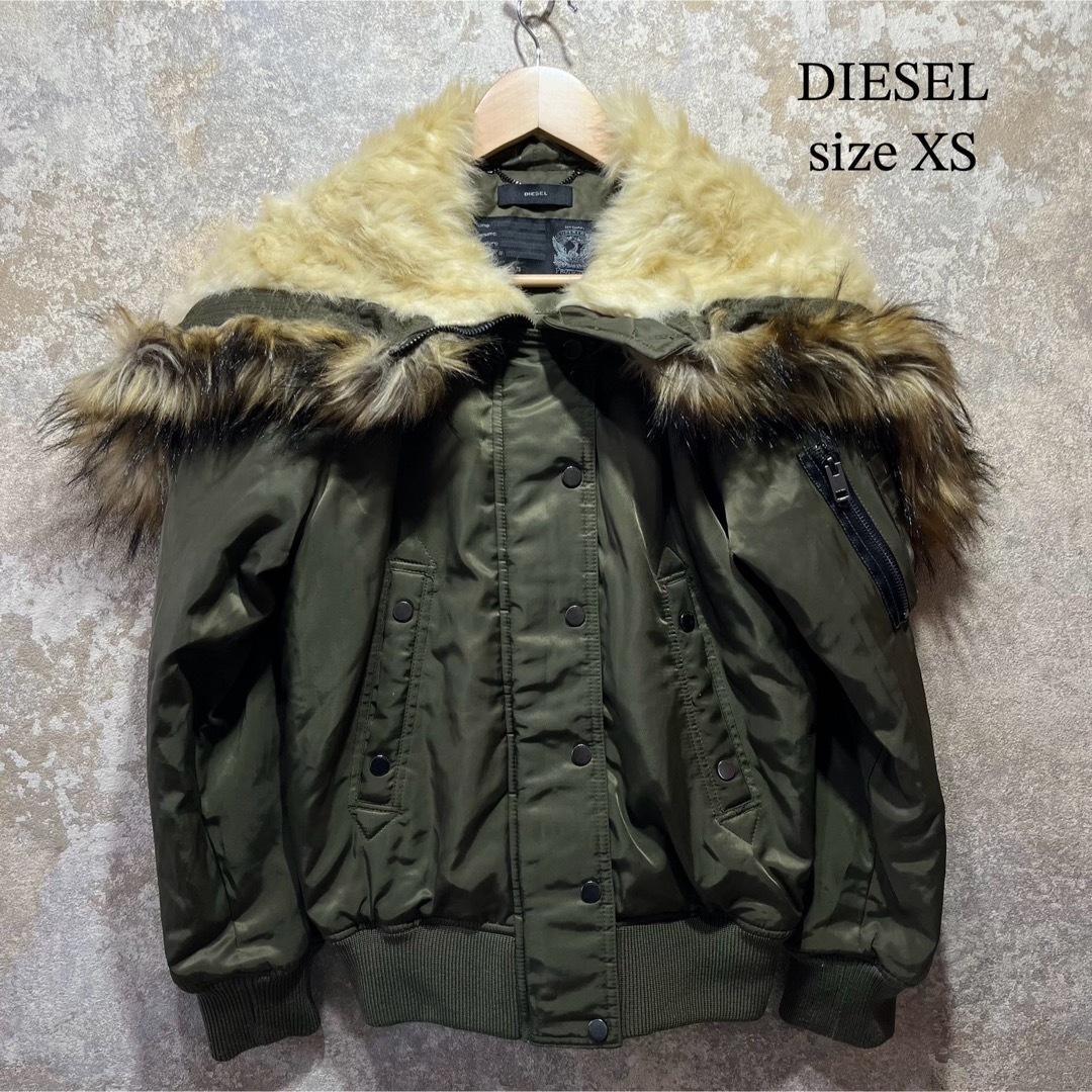 DIESEL(ディーゼル)のDIESEL ディーゼル N-2B フライトジャケット レディースのジャケット/アウター(ミリタリージャケット)の商品写真