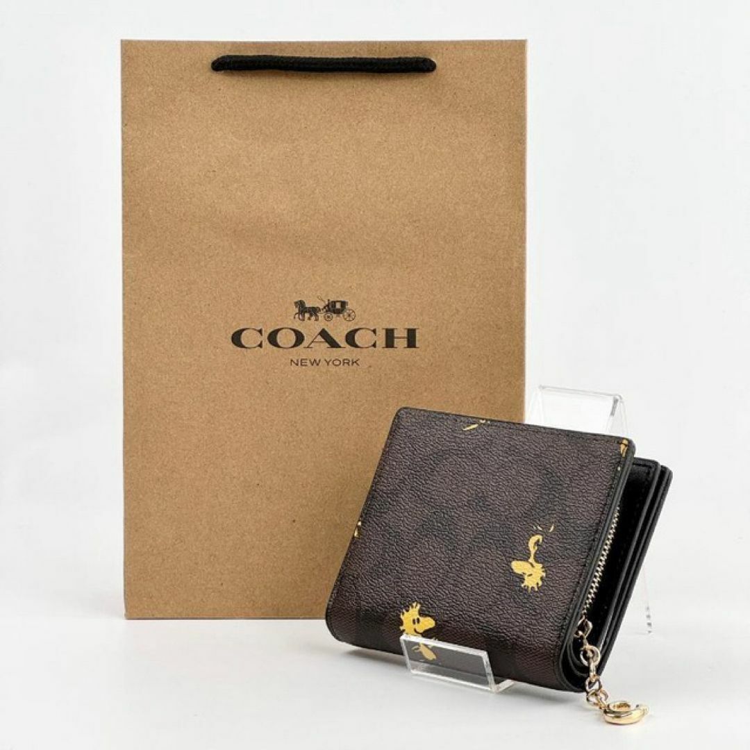 COACH(コーチ)の新品 COACH コーチ スナップウォレット COACH×PEANUTS レザー レディースのファッション小物(財布)の商品写真