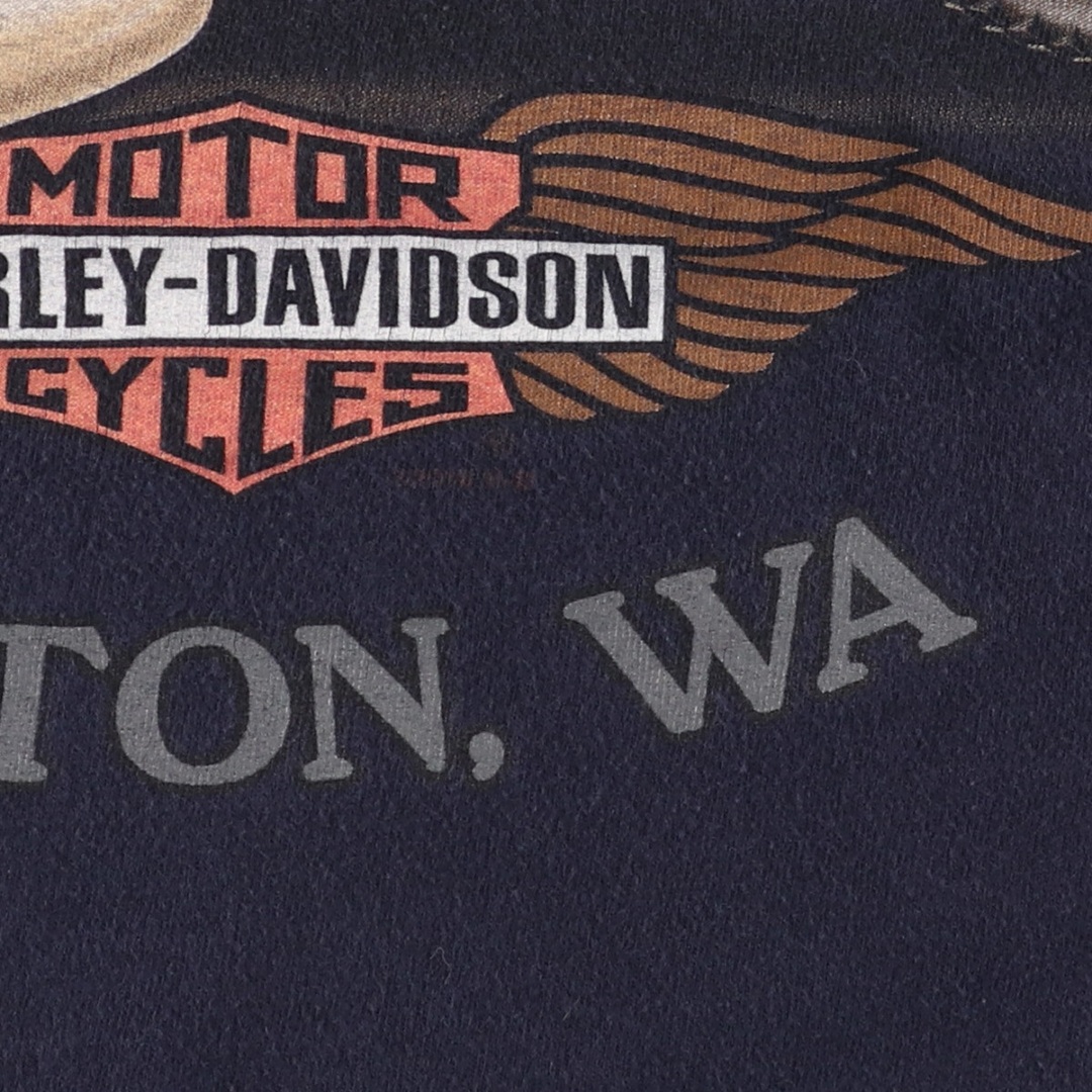 Harley Davidson(ハーレーダビッドソン)の古着 ハーレーダビッドソン Harley-Davidson ピンナップガール ロングTシャツ ロンT USA製 メンズXXL /eaa438561 メンズのトップス(Tシャツ/カットソー(半袖/袖なし))の商品写真