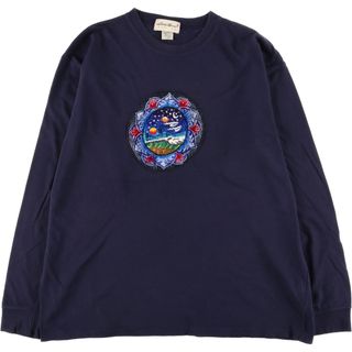 エディーバウアー(Eddie Bauer)の古着 90年代 エディーバウアー Eddie Bauer ロングTシャツ ロンT USA製 メンズL ヴィンテージ /eaa438563(Tシャツ/カットソー(半袖/袖なし))