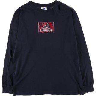 アディダス(adidas)の古着 90~00年代 アディダス adidas スポーツパフォーマンスロゴ ロングTシャツ ロンT メンズXL ヴィンテージ /eaa438564(Tシャツ/カットソー(半袖/袖なし))