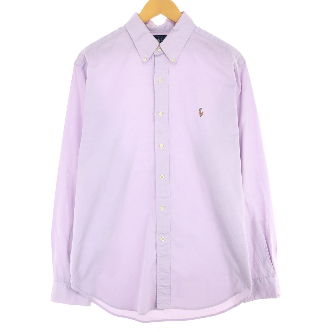 Ralph Lauren(ラルフローレン)の古着 ラルフローレン Ralph Lauren CLASSIC FIT 長袖 ボタンダウンシャツ メンズL /eaa441099 メンズのトップス(シャツ)の商品写真