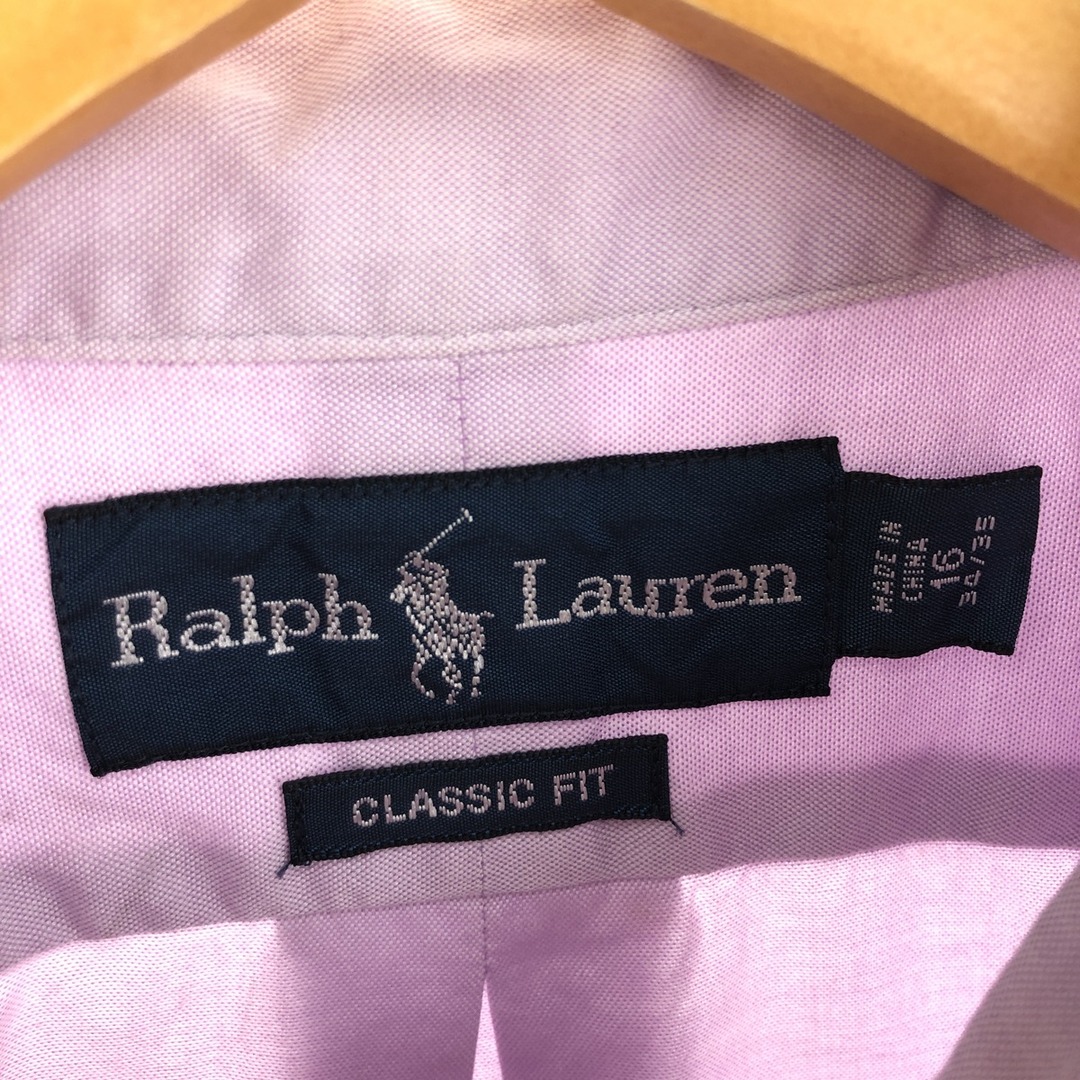 Ralph Lauren(ラルフローレン)の古着 ラルフローレン Ralph Lauren CLASSIC FIT 長袖 ボタンダウンシャツ メンズL /eaa441099 メンズのトップス(シャツ)の商品写真