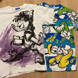 ディズニー(Disney)のディズニーリゾート　訳ありドナルドtシャツ2枚セット(Tシャツ(半袖/袖なし))