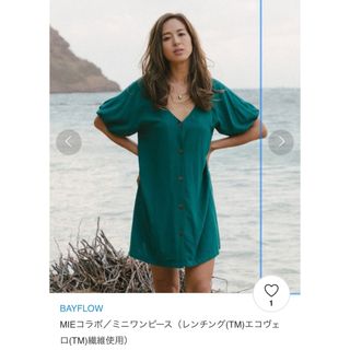 ベイフロー(BAYFLOW)のBAYFLOW  ベイフロー　MIEコラボ　ミニワンピース　新品　定価7590円(ミニワンピース)