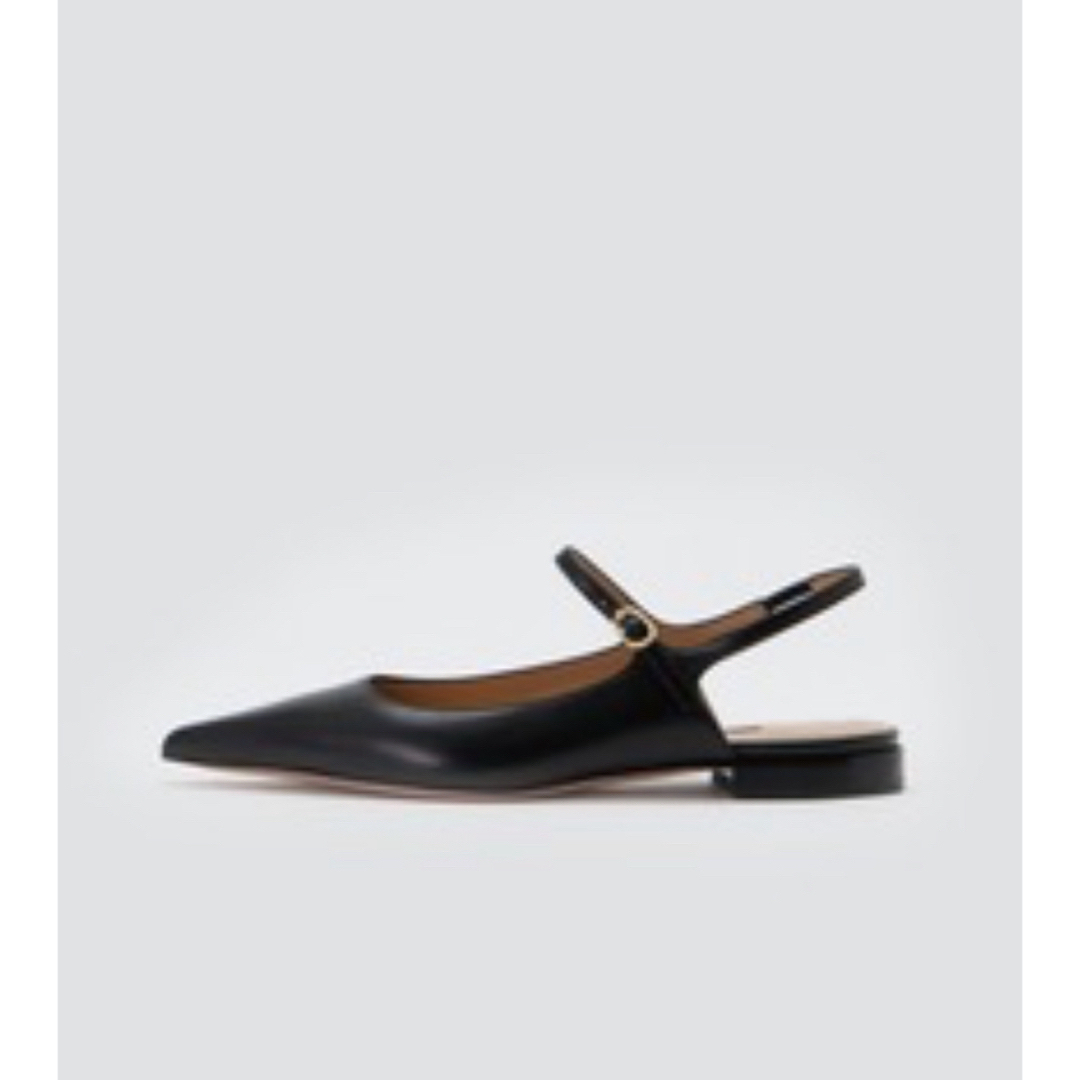 PELLICO(ペリーコ)の未使用】PELLICOペリーコ黒ブラックフラットシューズ36 レディースの靴/シューズ(ハイヒール/パンプス)の商品写真