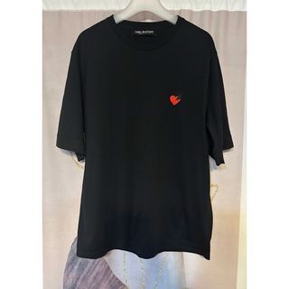 ニールバレット(NEIL BARRETT)のニールバレット ラブ ハートサンダー ドッキング Tシャツ ブラック イタリア製(Tシャツ/カットソー(半袖/袖なし))