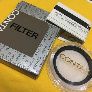 キョウセラ(京セラ)のCONTAX 希少限定ブラックリム 黒枠純正 Pフィルター Φ46mm美品(フィルムカメラ)