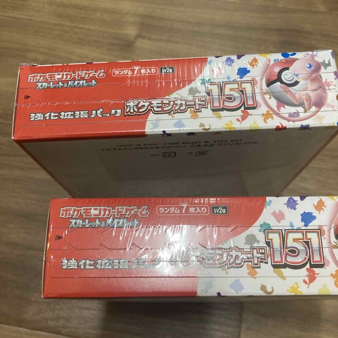 ポケモン(ポケモン)の【シュリンク付　2box】ポケモンカードゲーム　SV 強化拡張パック　151 エンタメ/ホビーのトレーディングカード(Box/デッキ/パック)の商品写真