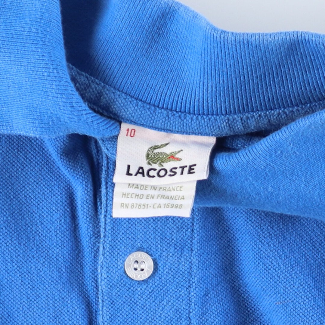 LACOSTE(ラコステ)の古着 ラコステ LACOSTE フレンチラコステ 半袖 ポロシャツ フランス製 10 メンズXXL /eaa444393 メンズのトップス(ポロシャツ)の商品写真