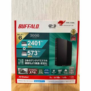 バッファロー(Buffalo)のBUFFALO WSR-3000AX4P-BK  Wi-Fiルーター(PC周辺機器)