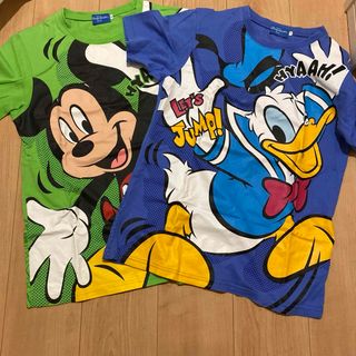 ディズニー(Disney)のディズニーリゾートtシャツ2枚セット　ミッキー＆ドナルド(Tシャツ(半袖/袖なし))