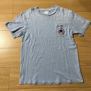 CONVERSE - コンバース オールスター 半袖Tシャツ 160 水色 綿100% 胸ポケット