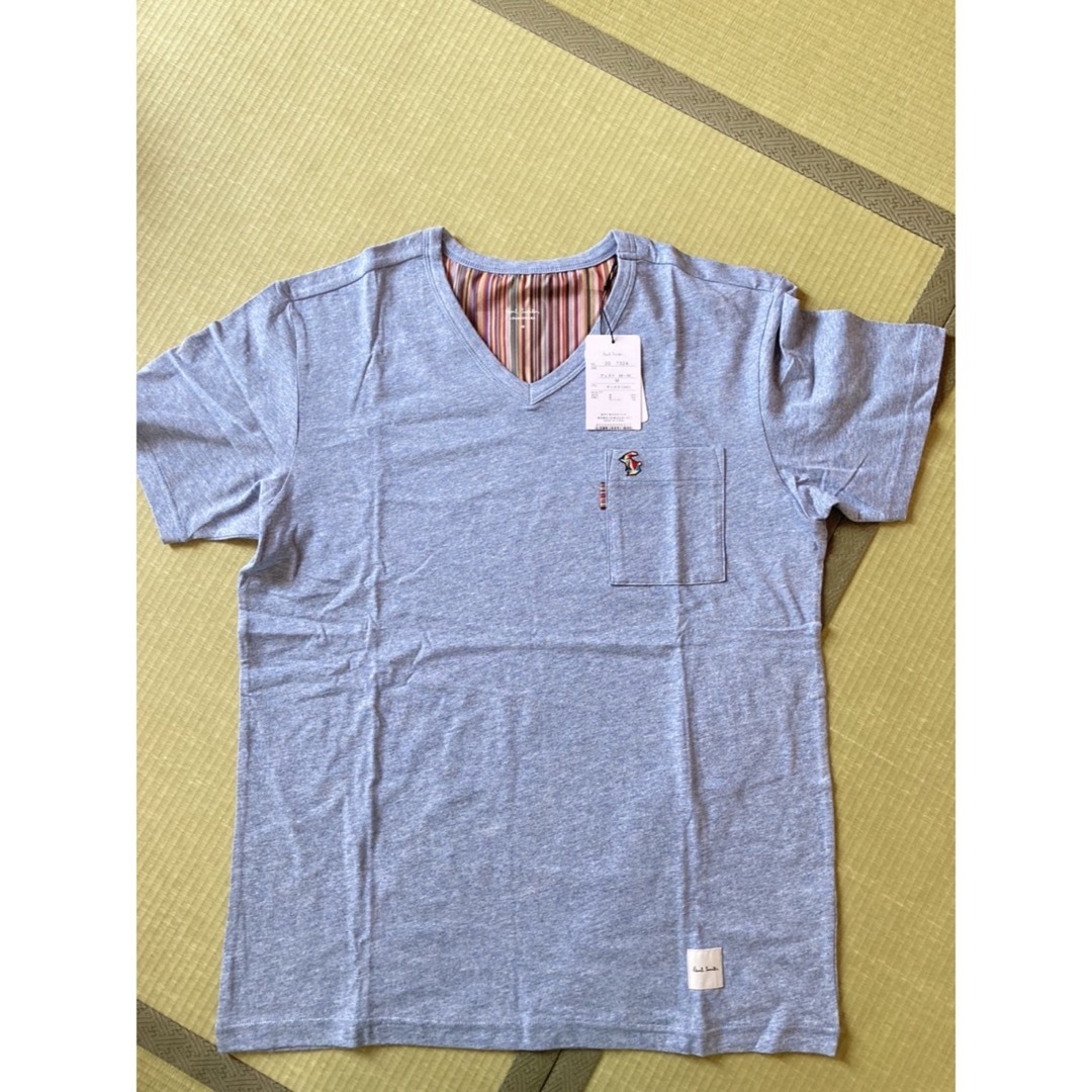 Paul Smith(ポールスミス)のポールスミス 半袖Tシャツ M マルチストライプ ラビット ブルー メンズのトップス(シャツ)の商品写真