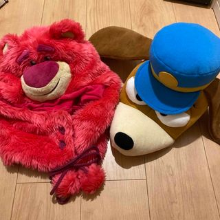 ディズニー(Disney)のディズニー　トイストーリー被り物セット　ロッツォ＆スリンキーファンキャップ(キャラクターグッズ)