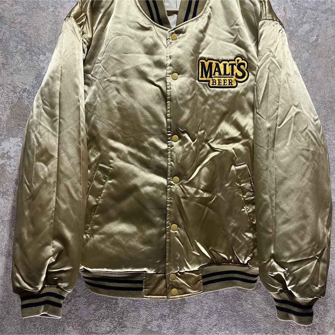 MALT'S モルツ リバーシブル スタジャン ワッペン ロゴ ストライプ メンズのジャケット/アウター(スタジャン)の商品写真