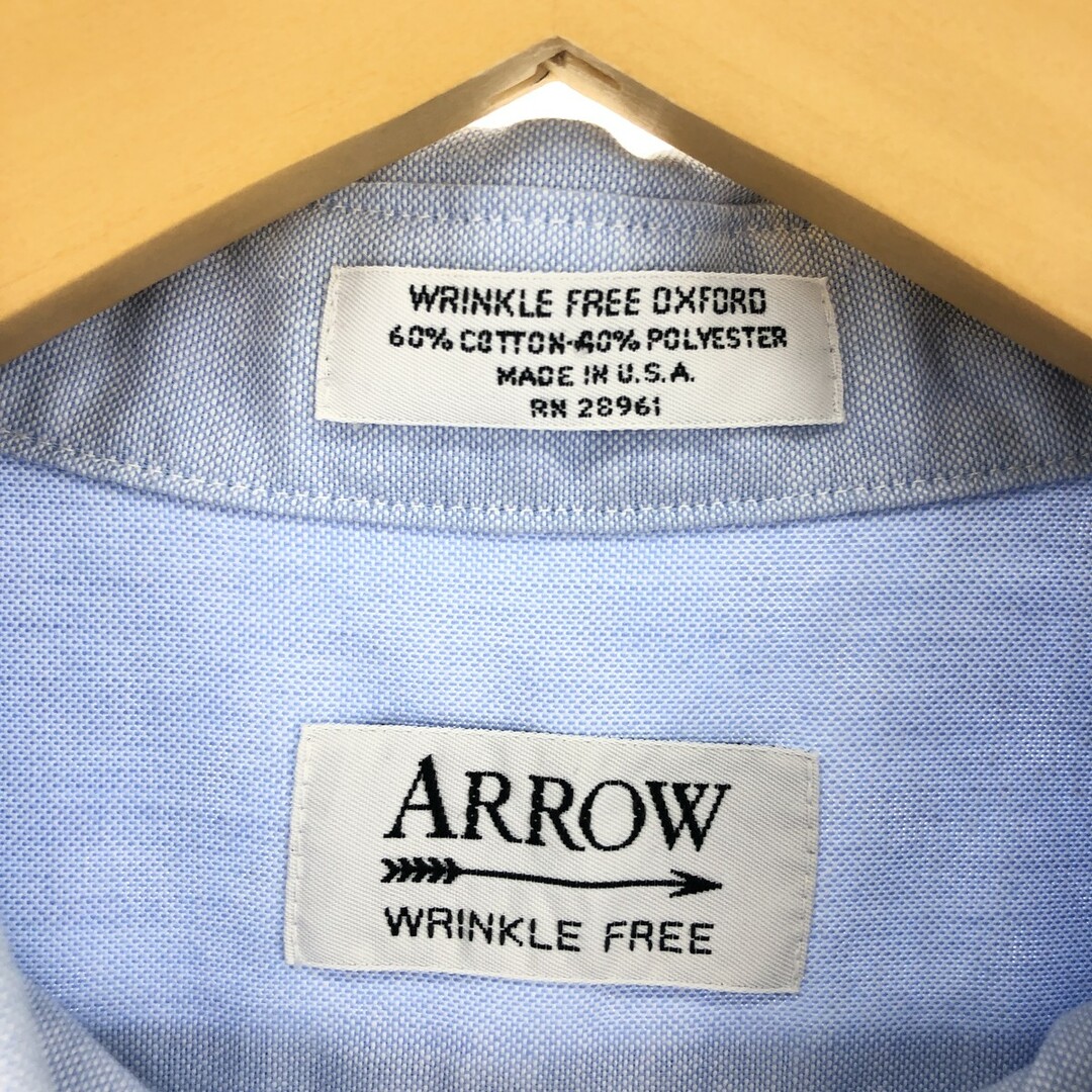 ARROW(アロー)の古着 アロー Arrow 半袖 ボタンダウンシャツ USA製 メンズXXL /eaa445487 メンズのトップス(シャツ)の商品写真