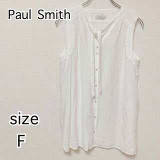 Paul Smith - ポールスミス　レディース　ノースリーブ　ブラウス　ホワイト