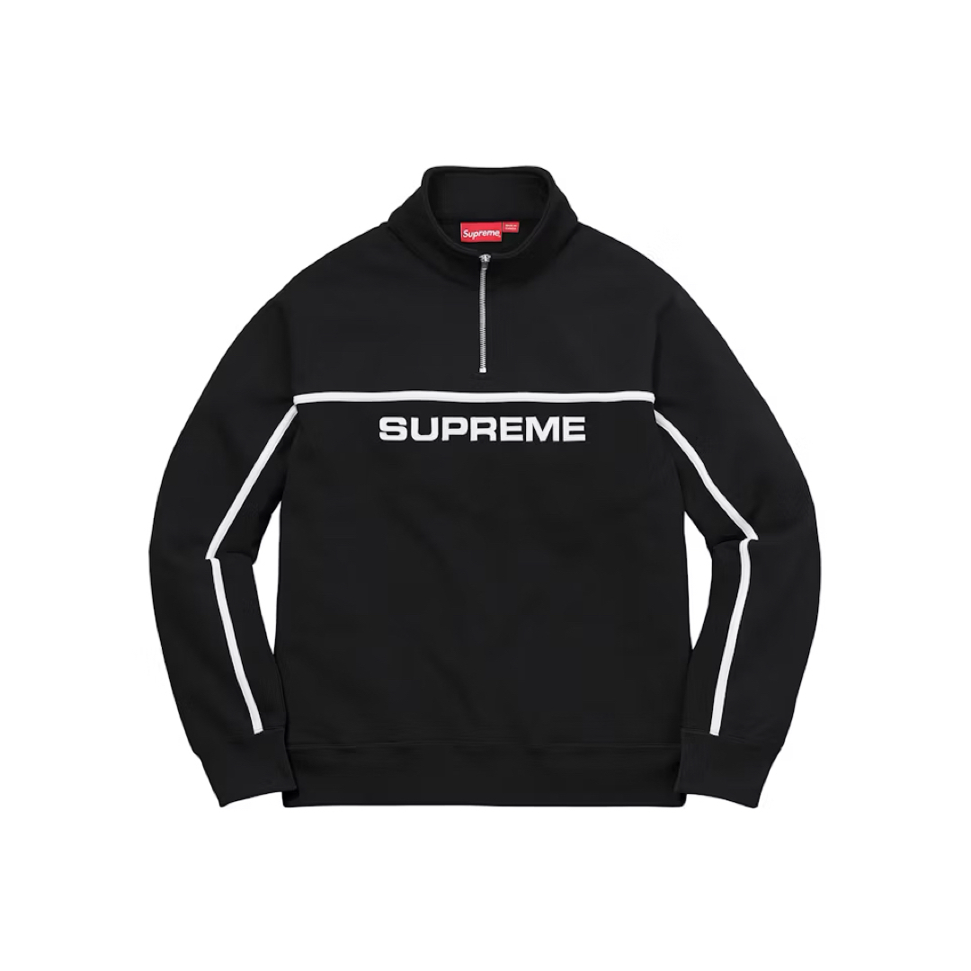 Supreme(シュプリーム)のSupreme 2-Tone Half Zip Sweatshirt Black メンズのトップス(スウェット)の商品写真