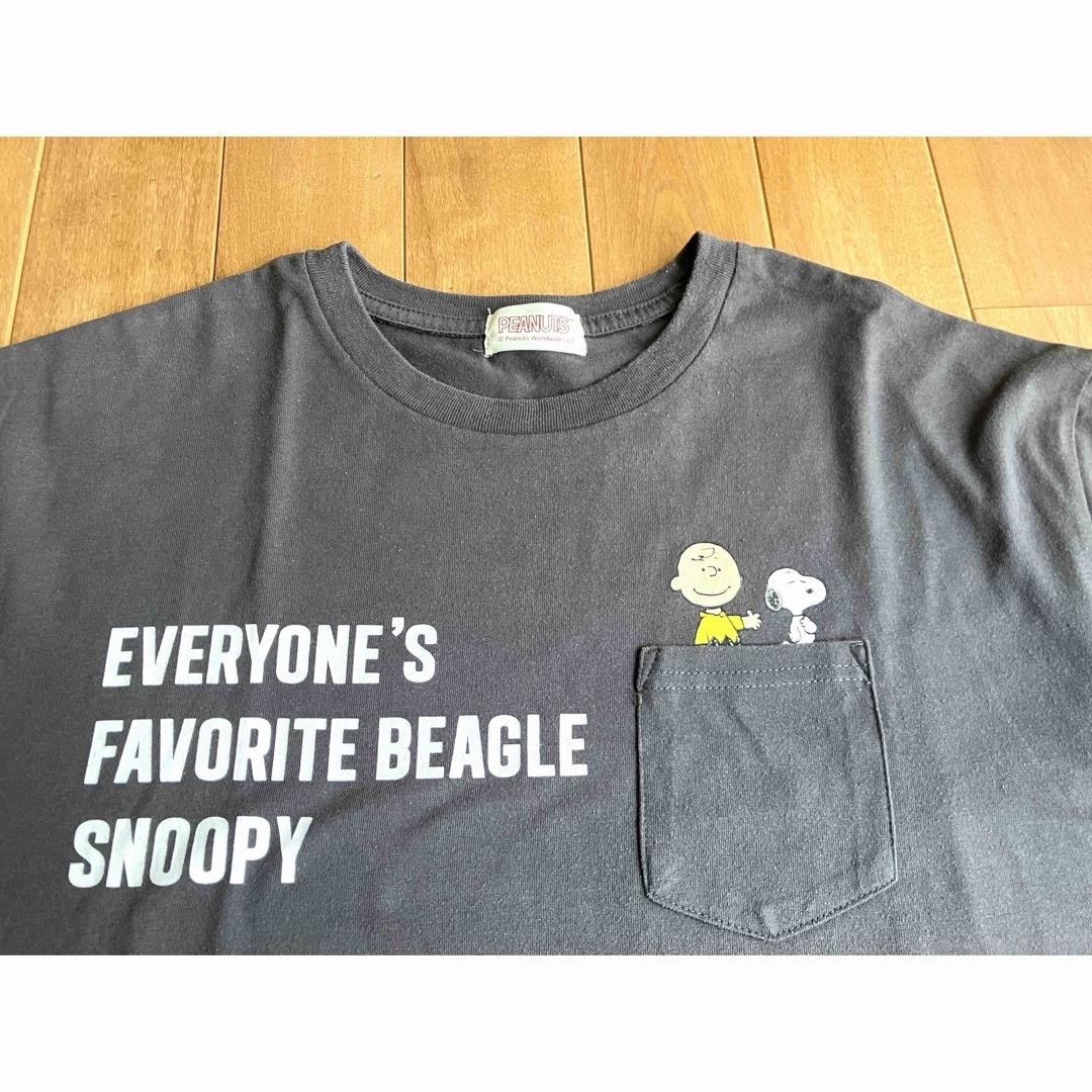 PEANUTS(ピーナッツ)の【Ladies'】 PEANUTS スヌーピー グレー Tシャツ レディースのトップス(Tシャツ(半袖/袖なし))の商品写真