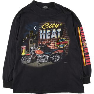 ハーレーダビッドソン(Harley Davidson)の古着 90年代 ハーレーダビッドソン Harley-Davidson ハイネック ロングTシャツ ロンT メンズM ヴィンテージ /eaa440522(Tシャツ/カットソー(半袖/袖なし))