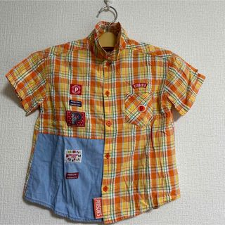 パーソンズキッズ(PERSON'S KIDS)のパーソンズキッズ チェック半袖シャツ(Tシャツ/カットソー)