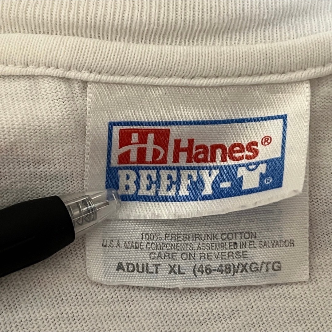 Hanes(ヘインズ)の【ヘインズ】Tシャツ　アメ車　クラシックカー　白T　ネバダ　バックプリント F9 メンズのトップス(Tシャツ/カットソー(半袖/袖なし))の商品写真