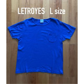 ルトロワ(Letroyes)のルトロワ　Letroyfs メンズ　Tシャツ　ブルー　Lサイズ(Tシャツ/カットソー(半袖/袖なし))