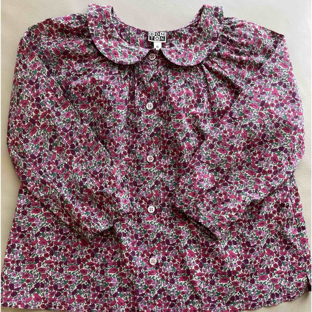 Bonpoint(ボンポワン)のボントン　ブラウス　6ans キッズ/ベビー/マタニティのキッズ服女の子用(90cm~)(ブラウス)の商品写真