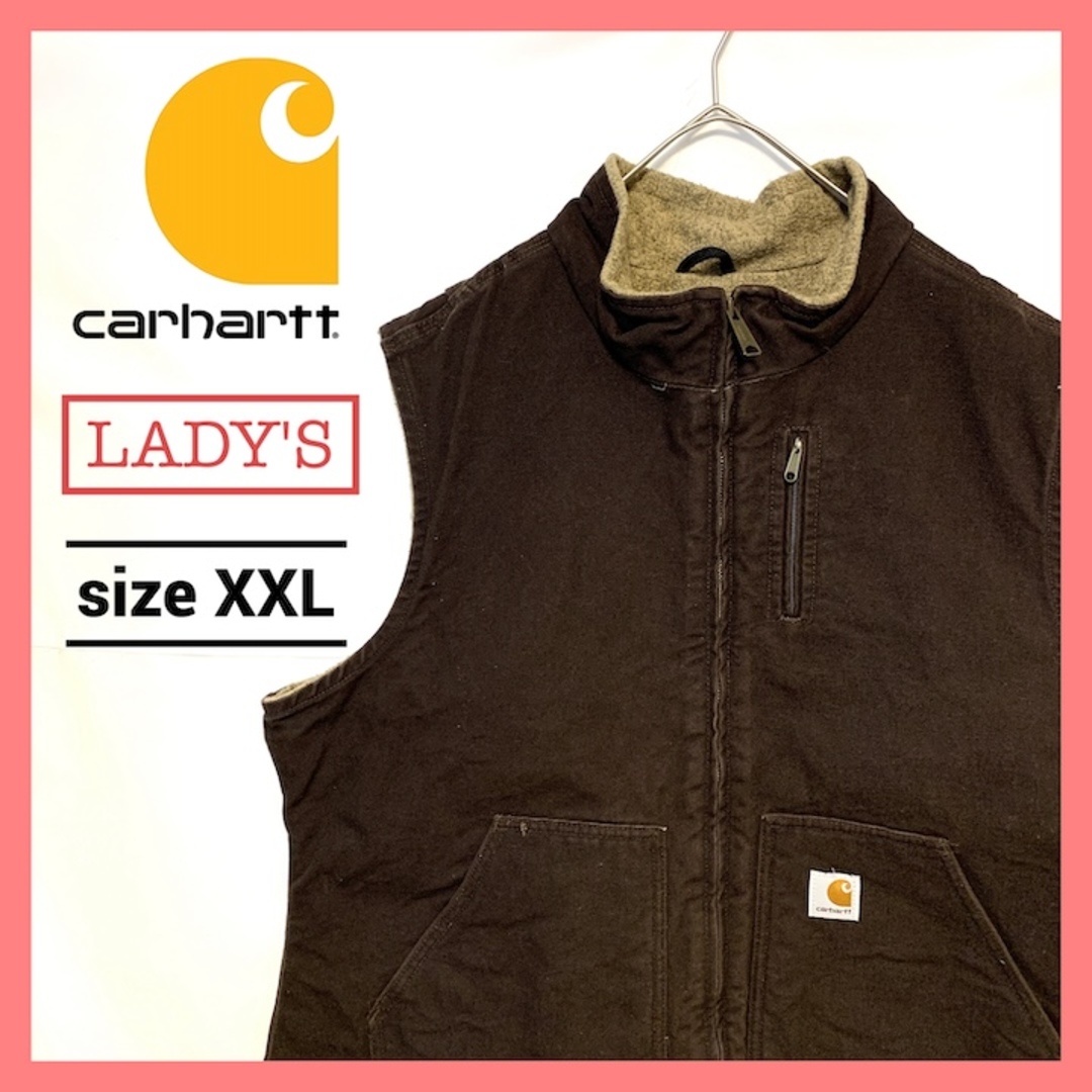 carhartt(カーハート)の90s 古着 カーハート ダックベスト オーバーサイズ レディースXXL  メンズのトップス(ベスト)の商品写真